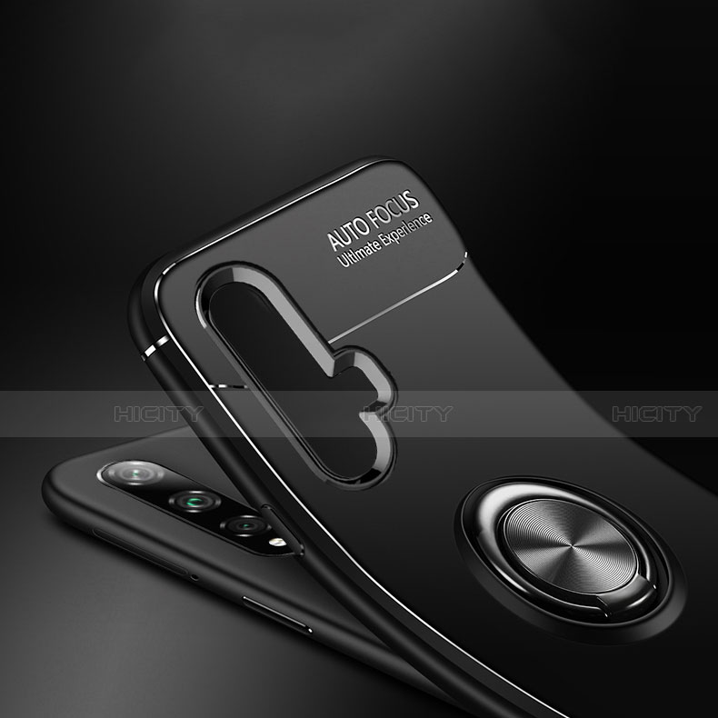 Custodia Silicone Ultra Sottile Morbida Cover con Magnetico Anello Supporto T02 per Huawei Honor 20S