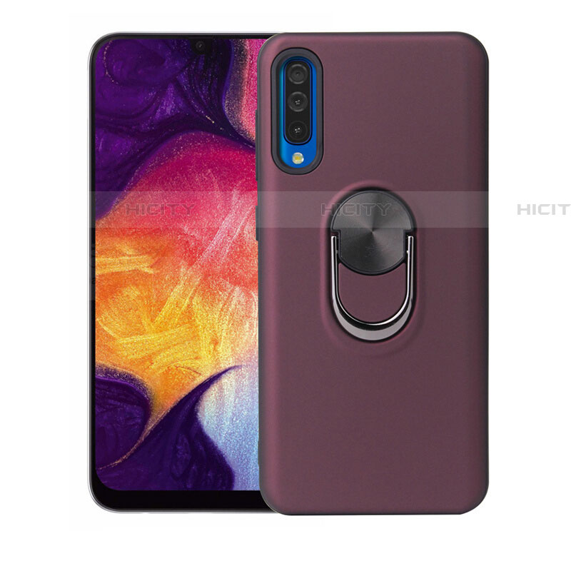 Custodia Silicone Ultra Sottile Morbida Cover con Magnetico Anello Supporto T02 per Samsung Galaxy A90 5G