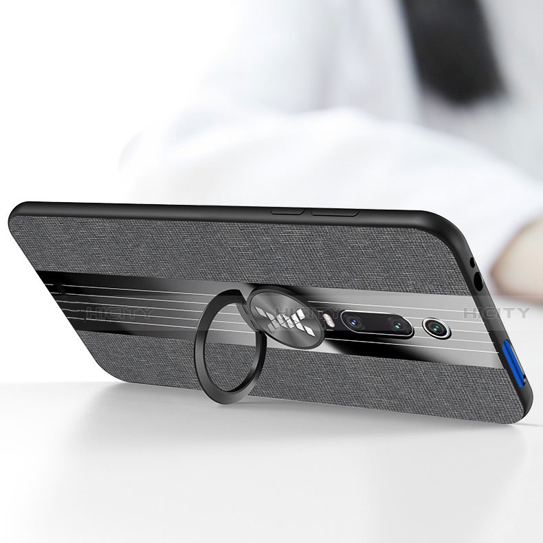 Custodia Silicone Ultra Sottile Morbida Cover con Magnetico Anello Supporto T02 per Xiaomi Redmi K20
