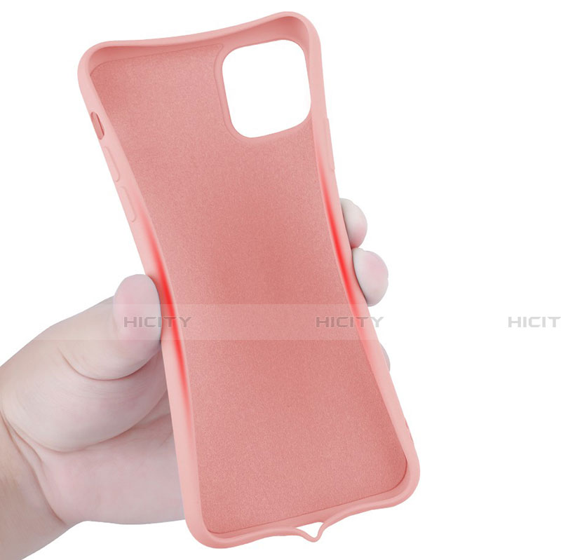 Custodia Silicone Ultra Sottile Morbida Cover con Magnetico Anello Supporto T03 per Apple iPhone 11 Pro