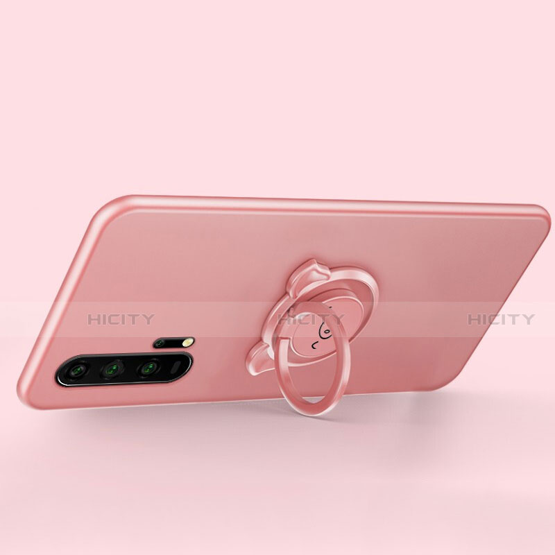 Custodia Silicone Ultra Sottile Morbida Cover con Magnetico Anello Supporto T03 per Huawei Honor 20 Pro