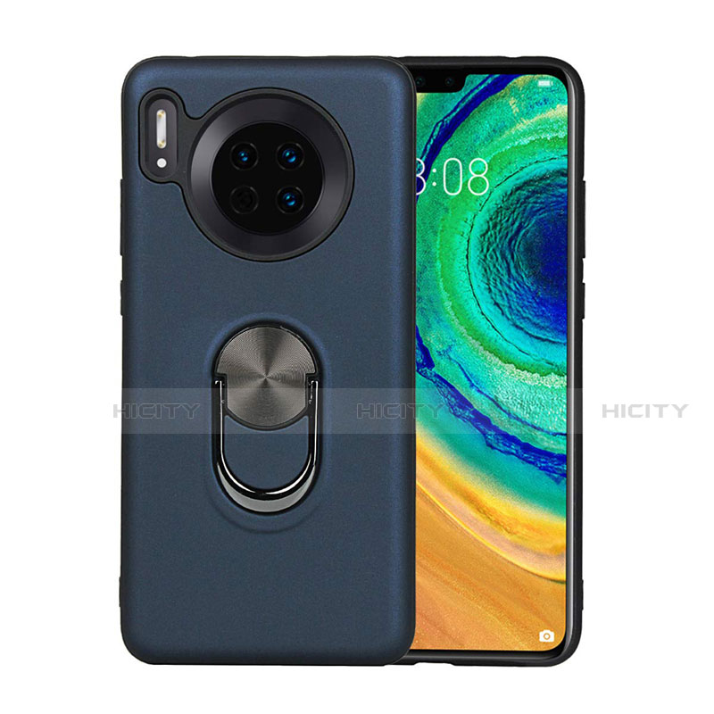 Custodia Silicone Ultra Sottile Morbida Cover con Magnetico Anello Supporto T03 per Huawei Mate 30