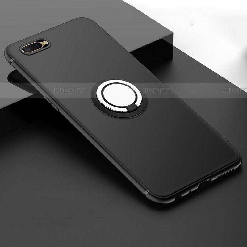 Custodia Silicone Ultra Sottile Morbida Cover con Magnetico Anello Supporto T03 per Oppo RX17 Neo