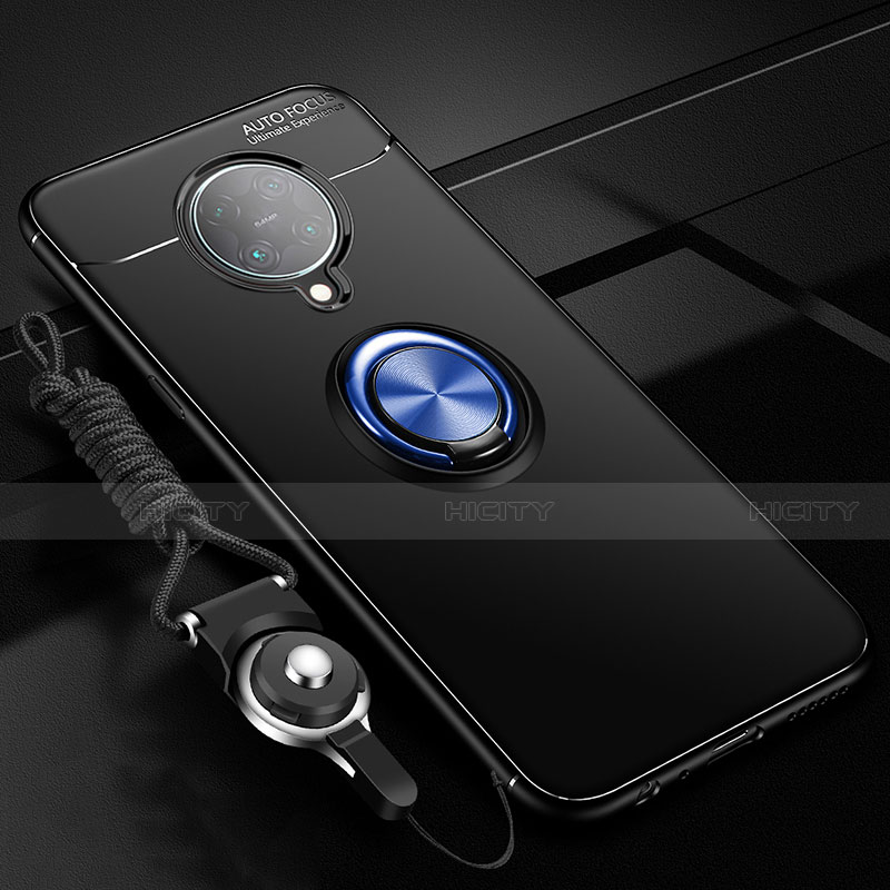 Custodia Silicone Ultra Sottile Morbida Cover con Magnetico Anello Supporto T03 per Xiaomi Redmi K30 Pro Zoom