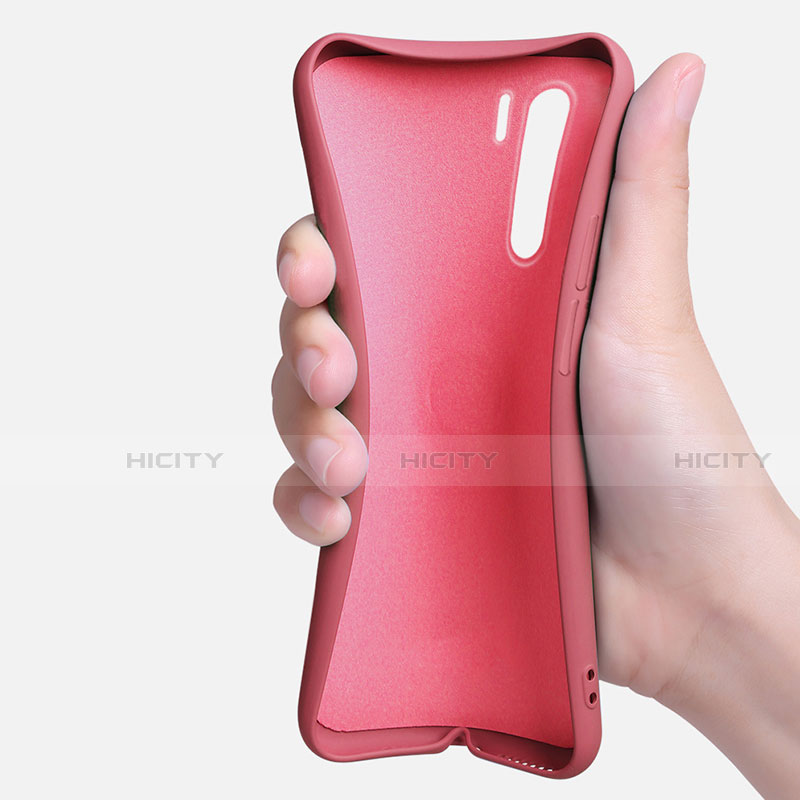 Custodia Silicone Ultra Sottile Morbida Cover con Magnetico Anello Supporto T04 per Oppo Find X2 Lite