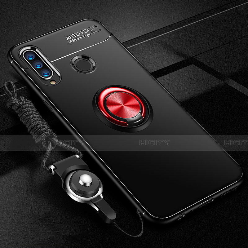 Custodia Silicone Ultra Sottile Morbida Cover con Magnetico Anello Supporto T05 per Huawei Honor 20E