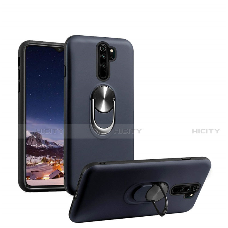 Custodia Silicone Ultra Sottile Morbida Cover con Magnetico Anello Supporto T05 per Xiaomi Redmi Note 8 Pro