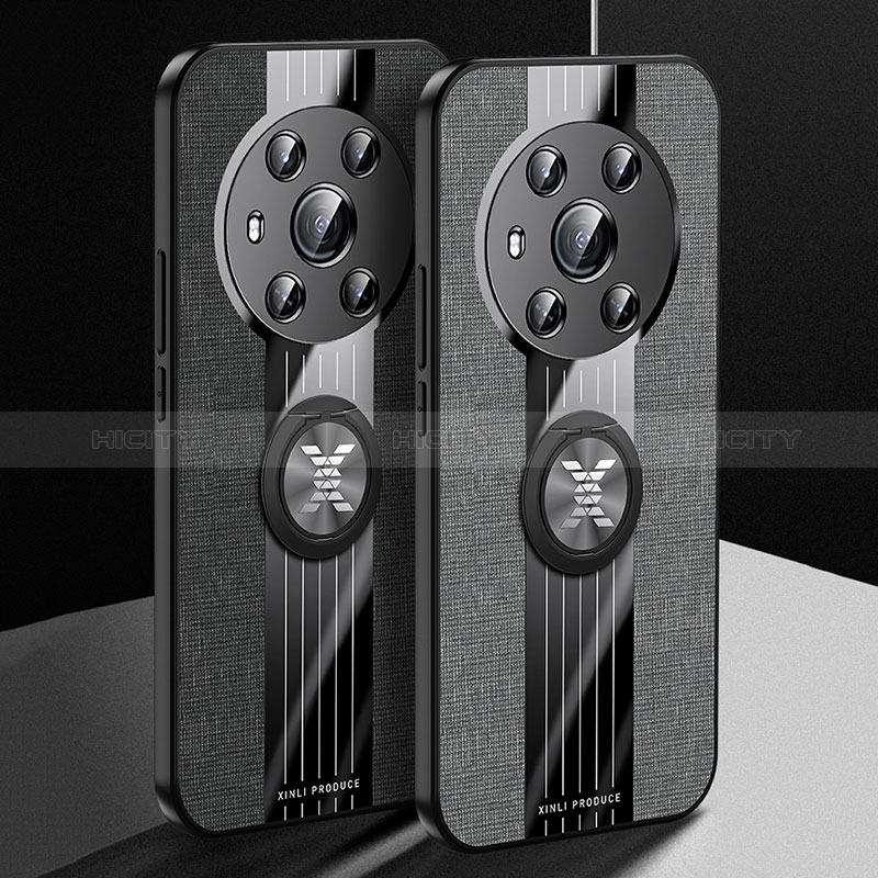 Custodia Silicone Ultra Sottile Morbida Cover con Magnetico Anello Supporto X01L per Huawei Honor Magic3 5G