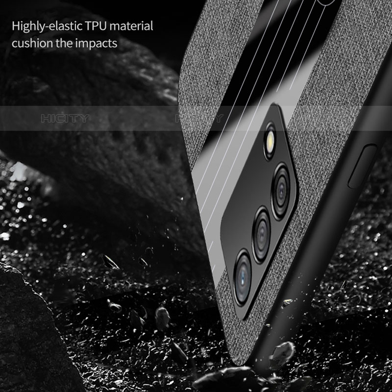 Custodia Silicone Ultra Sottile Morbida Cover con Magnetico Anello Supporto X01L per Oppo A74 4G