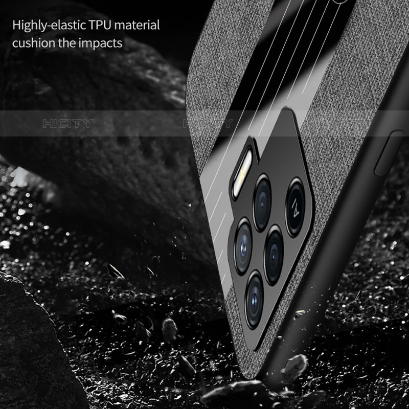 Custodia Silicone Ultra Sottile Morbida Cover con Magnetico Anello Supporto X01L per Oppo A94 4G