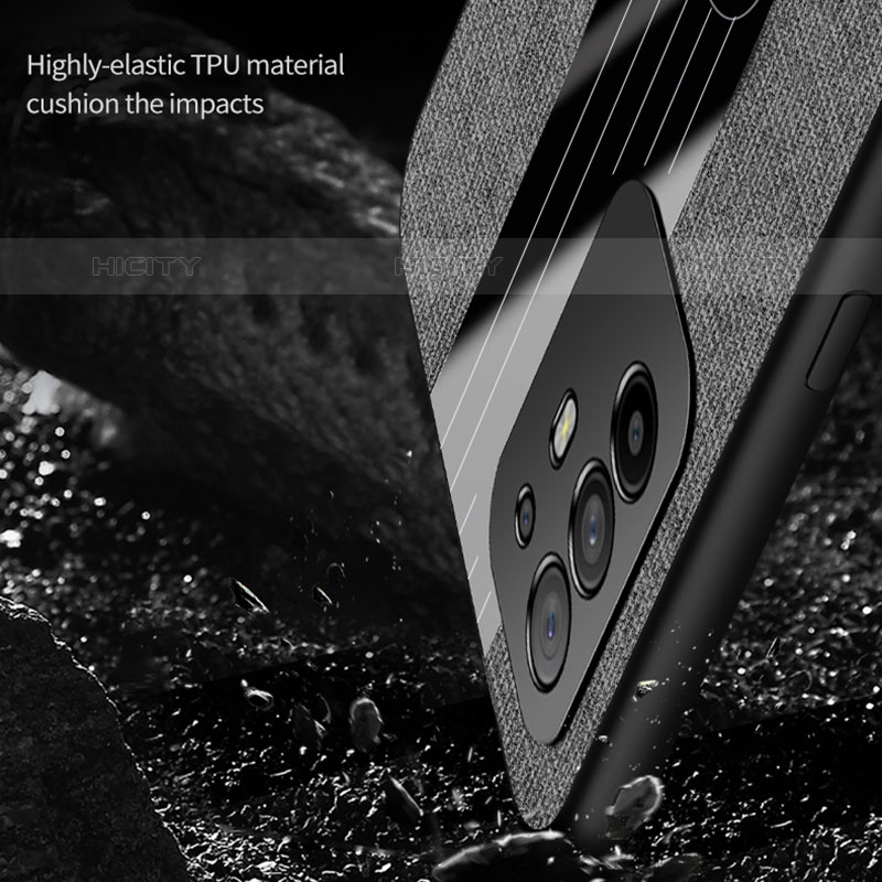 Custodia Silicone Ultra Sottile Morbida Cover con Magnetico Anello Supporto X01L per Oppo A94 5G