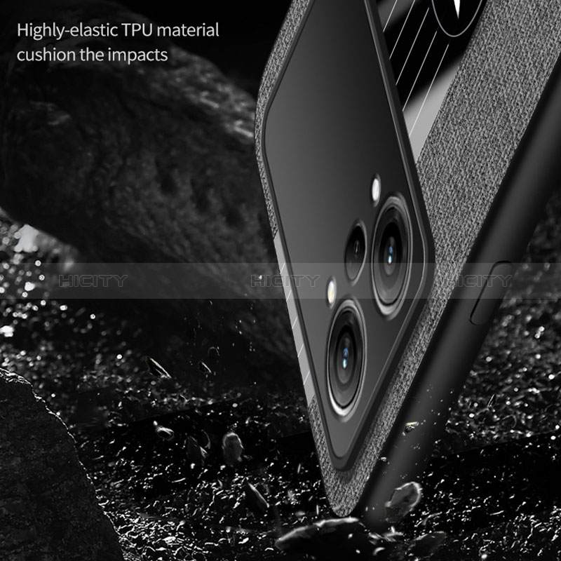 Custodia Silicone Ultra Sottile Morbida Cover con Magnetico Anello Supporto X01L per Oppo K10 Pro 5G