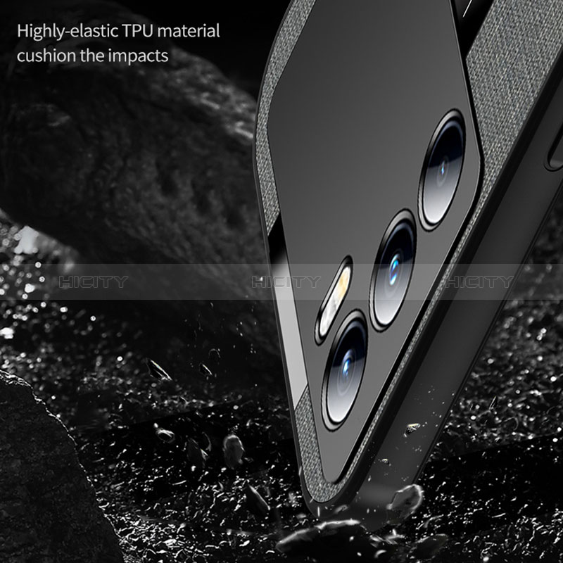 Custodia Silicone Ultra Sottile Morbida Cover con Magnetico Anello Supporto X01L per Oppo K9 Pro 5G