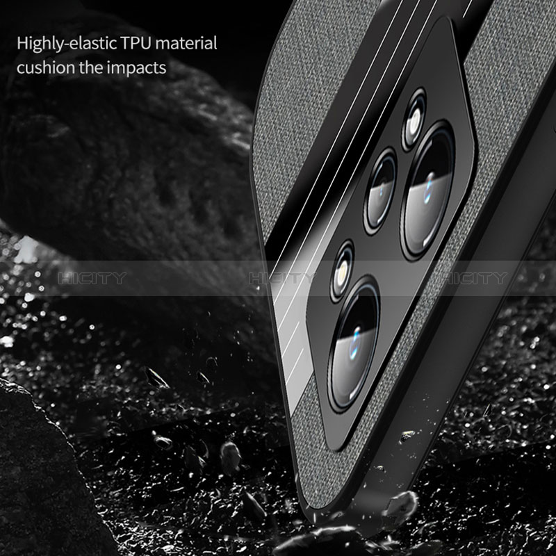 Custodia Silicone Ultra Sottile Morbida Cover con Magnetico Anello Supporto X01L per Realme GT Neo 3T 5G