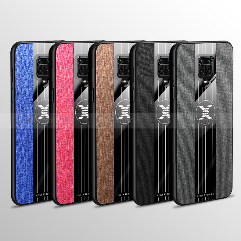 Custodia Silicone Ultra Sottile Morbida Cover con Magnetico Anello Supporto X01L per Xiaomi Redmi Note 9 Pro