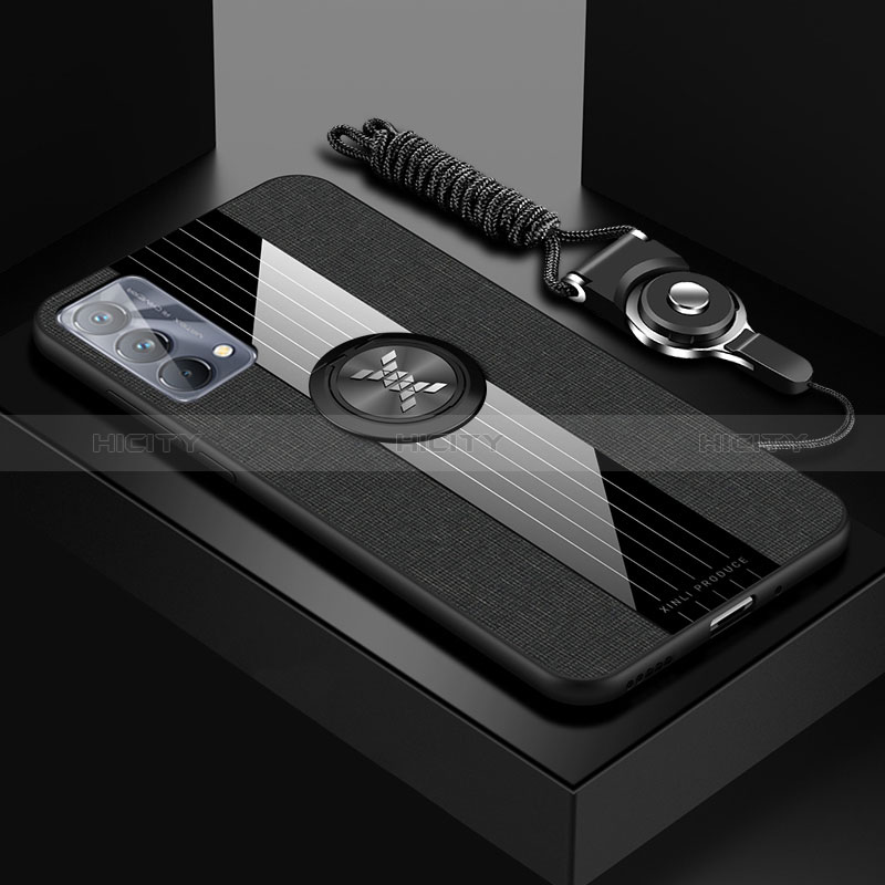 Custodia Silicone Ultra Sottile Morbida Cover con Magnetico Anello Supporto X03L per Realme GT Master 5G