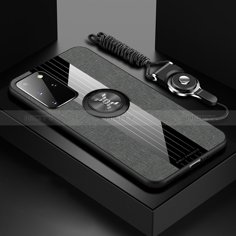 Custodia Silicone Ultra Sottile Morbida Cover con Magnetico Anello Supporto X03L per Samsung Galaxy S20 Plus 5G
