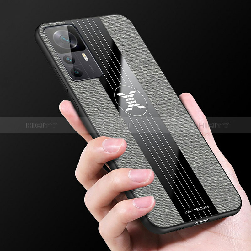 Custodia Silicone Ultra Sottile Morbida Cover con Magnetico Anello Supporto X03L per Xiaomi Mi 12T Pro 5G