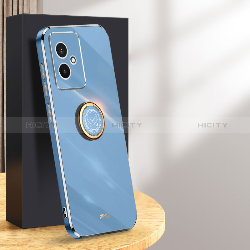 Custodia Silicone Ultra Sottile Morbida Cover con Magnetico Anello Supporto XL1 per Huawei Honor 100 5G