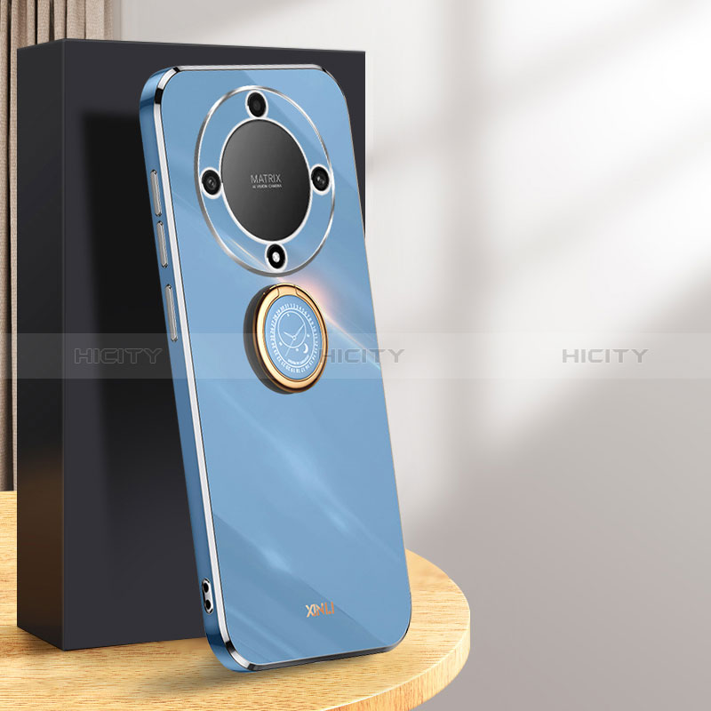 Custodia Silicone Ultra Sottile Morbida Cover con Magnetico Anello Supporto XL1 per Huawei Honor Magic6 Lite 5G