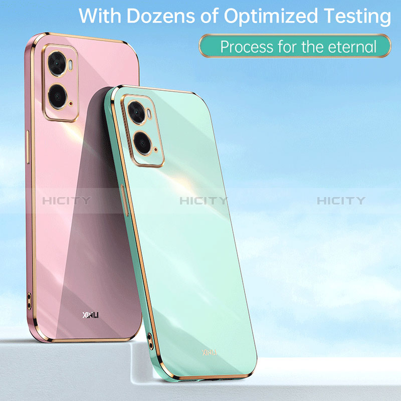 Custodia Silicone Ultra Sottile Morbida Cover con Magnetico Anello Supporto XL1 per Oppo A76