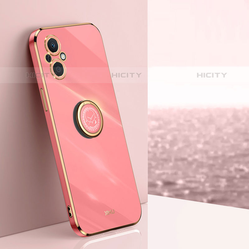 Custodia Silicone Ultra Sottile Morbida Cover con Magnetico Anello Supporto XL1 per Oppo Reno7 Z 5G