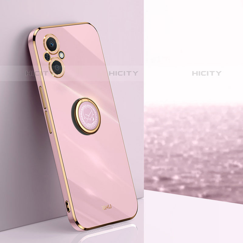 Custodia Silicone Ultra Sottile Morbida Cover con Magnetico Anello Supporto XL1 per Oppo Reno7 Z 5G