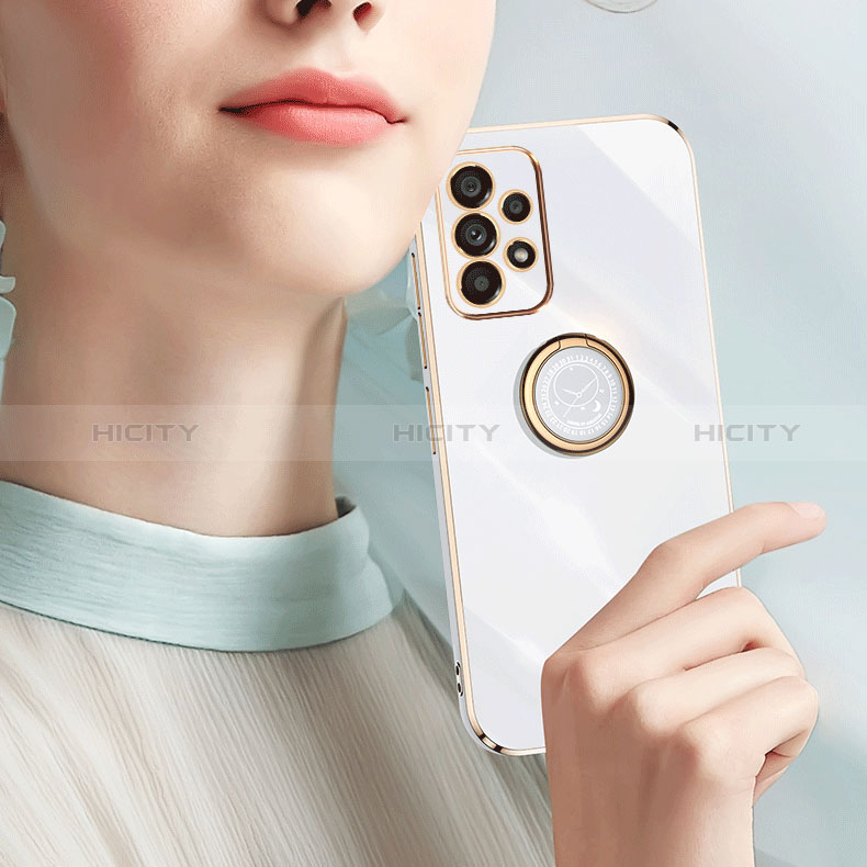 Custodia Silicone Ultra Sottile Morbida Cover con Magnetico Anello Supporto XL1 per Samsung Galaxy A23 5G