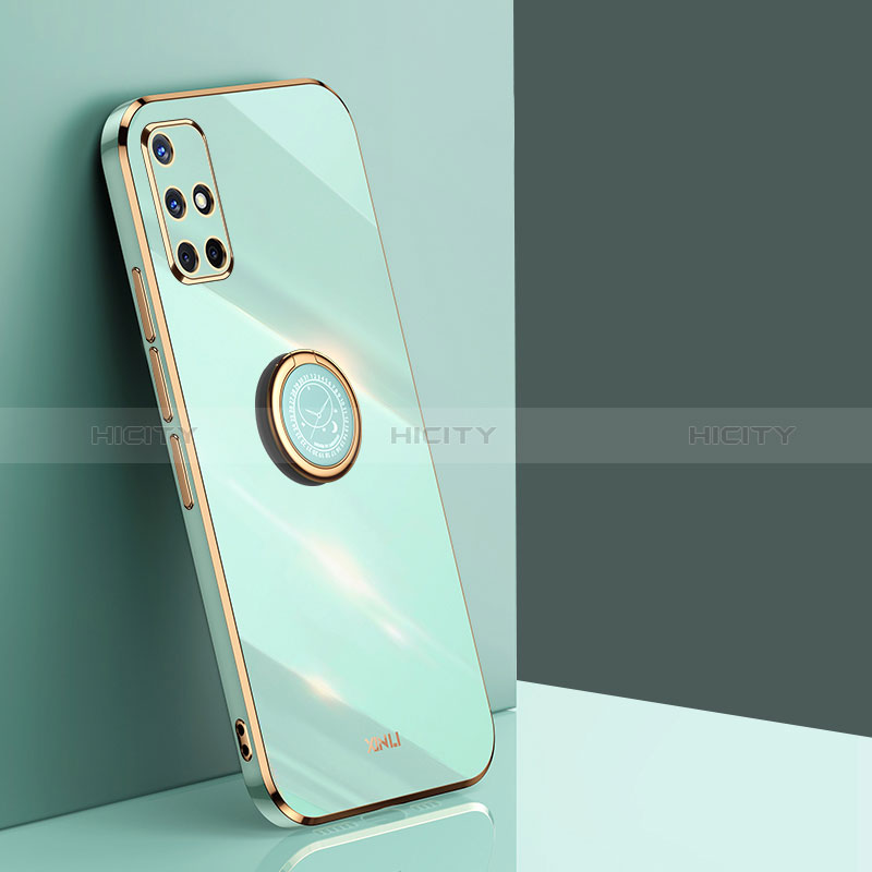 Custodia Silicone Ultra Sottile Morbida Cover con Magnetico Anello Supporto XL1 per Samsung Galaxy A51 4G