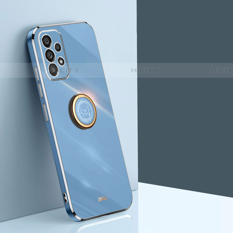 Custodia Silicone Ultra Sottile Morbida Cover con Magnetico Anello Supporto XL1 per Samsung Galaxy A53 5G