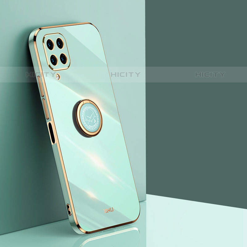Custodia Silicone Ultra Sottile Morbida Cover con Magnetico Anello Supporto XL1 per Samsung Galaxy M32 4G Verde
