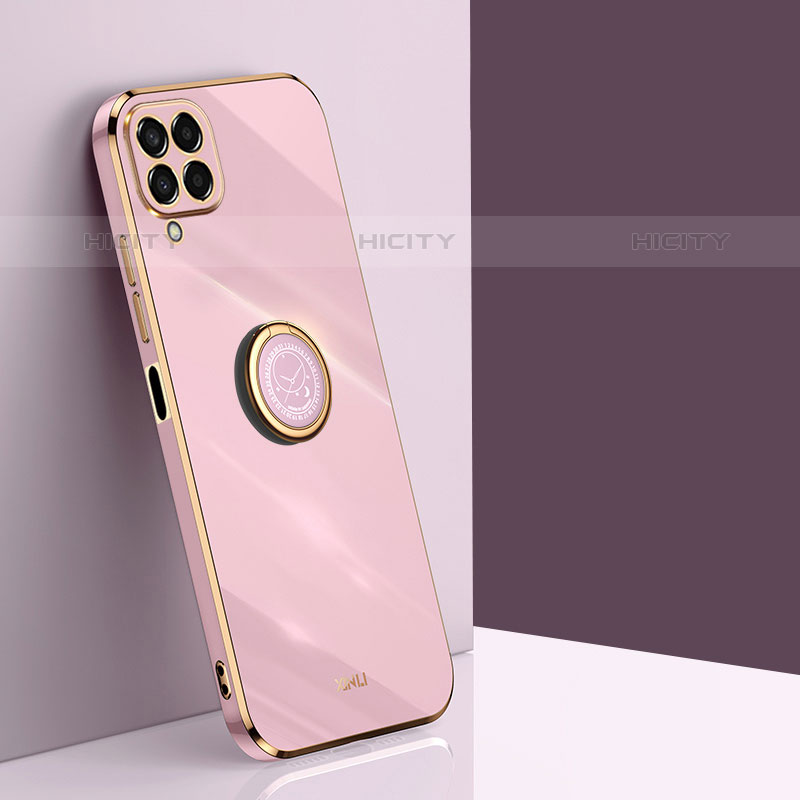 Custodia Silicone Ultra Sottile Morbida Cover con Magnetico Anello Supporto XL1 per Samsung Galaxy M33 5G Rosa