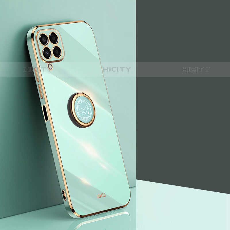 Custodia Silicone Ultra Sottile Morbida Cover con Magnetico Anello Supporto XL1 per Samsung Galaxy M33 5G Verde