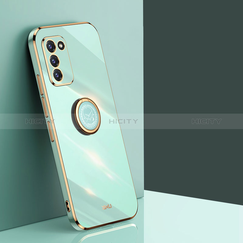 Custodia Silicone Ultra Sottile Morbida Cover con Magnetico Anello Supporto XL1 per Samsung Galaxy S20 FE (2022) 5G Verde