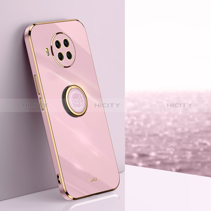 Custodia Silicone Ultra Sottile Morbida Cover con Magnetico Anello Supporto XL1 per Xiaomi Mi 10T Lite 5G