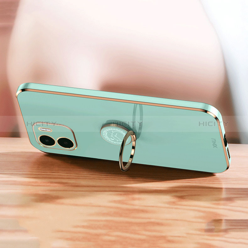 Custodia Silicone Ultra Sottile Morbida Cover con Magnetico Anello Supporto XL1 per Xiaomi Redmi A1