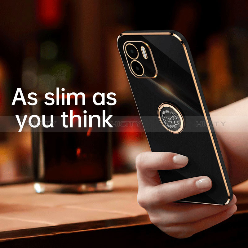 Custodia Silicone Ultra Sottile Morbida Cover con Magnetico Anello Supporto XL1 per Xiaomi Redmi A2