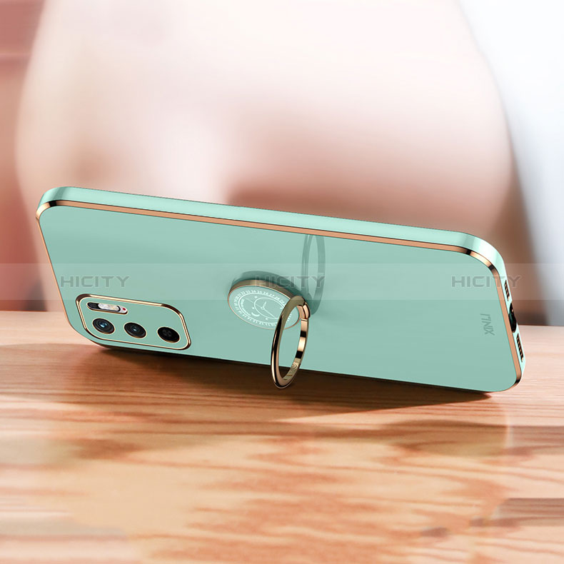 Custodia Silicone Ultra Sottile Morbida Cover con Magnetico Anello Supporto XL1 per Xiaomi Redmi Note 11 SE 5G