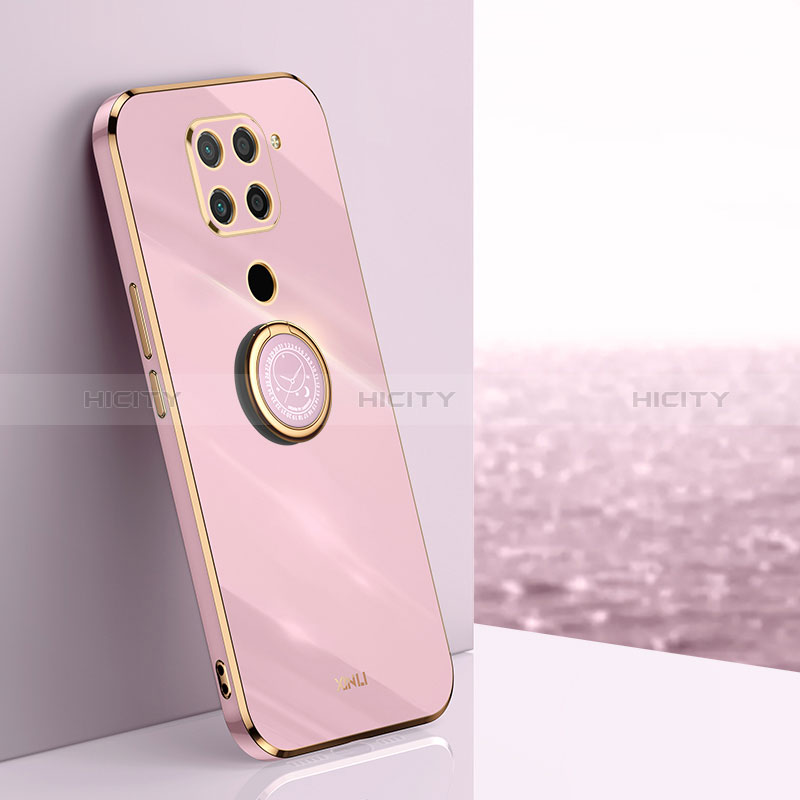 Custodia Silicone Ultra Sottile Morbida Cover con Magnetico Anello Supporto XL1 per Xiaomi Redmi Note 9