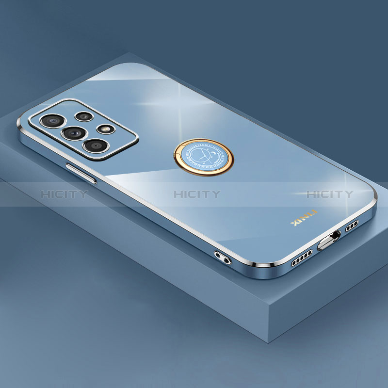 Custodia Silicone Ultra Sottile Morbida Cover con Magnetico Anello Supporto XL2 per Samsung Galaxy A52s 5G