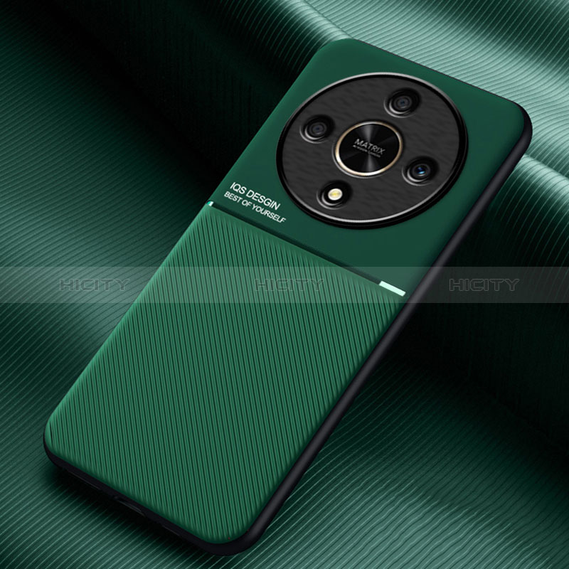 Custodia Silicone Ultra Sottile Morbida Cover con Magnetico per Huawei Honor Magic6 Lite 5G Verde