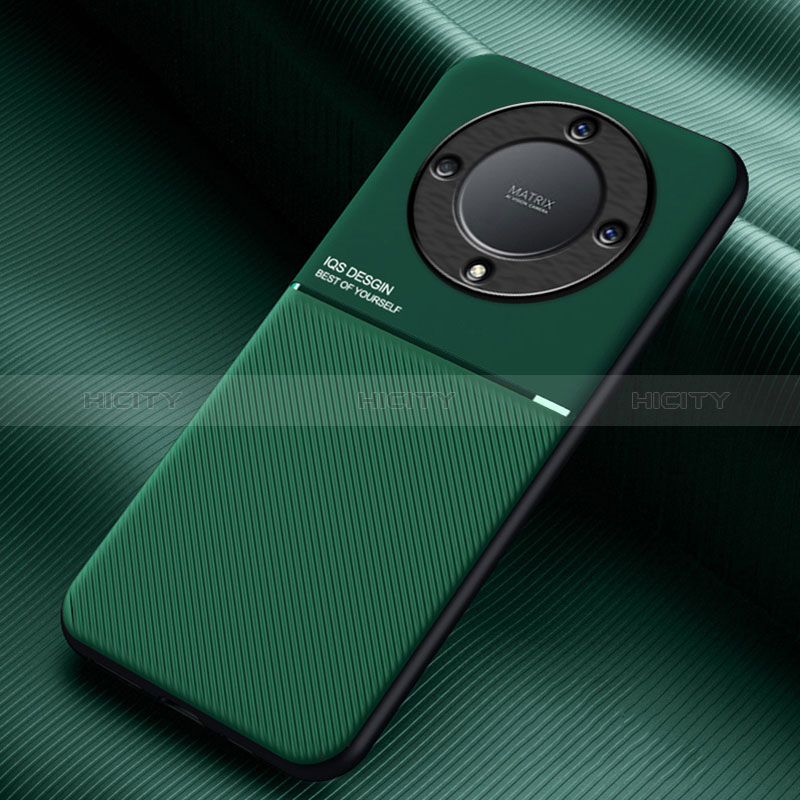 Custodia Silicone Ultra Sottile Morbida Cover con Magnetico per Huawei Honor X9a 5G
