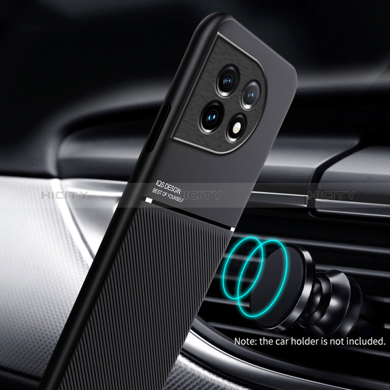 Custodia Silicone Ultra Sottile Morbida Cover con Magnetico per OnePlus 11 5G