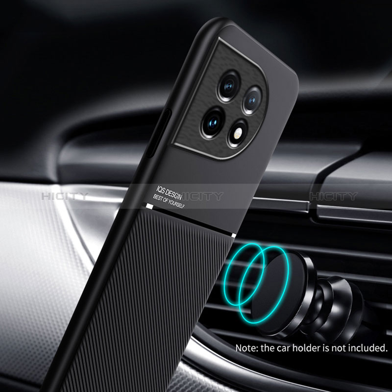 Custodia Silicone Ultra Sottile Morbida Cover con Magnetico per OnePlus 11R 5G