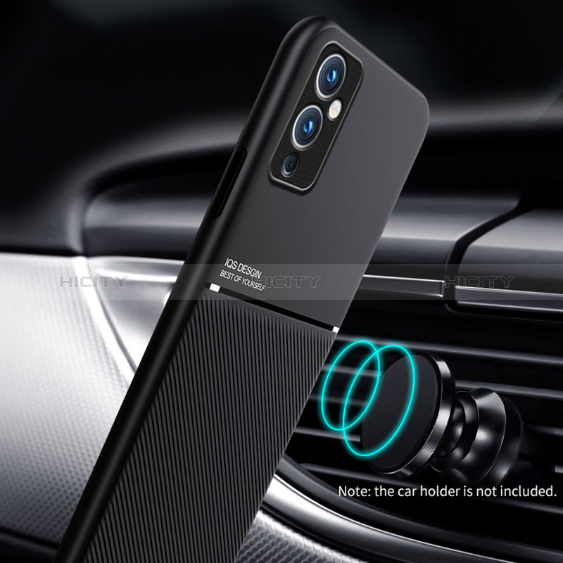 Custodia Silicone Ultra Sottile Morbida Cover con Magnetico per OnePlus 9 5G