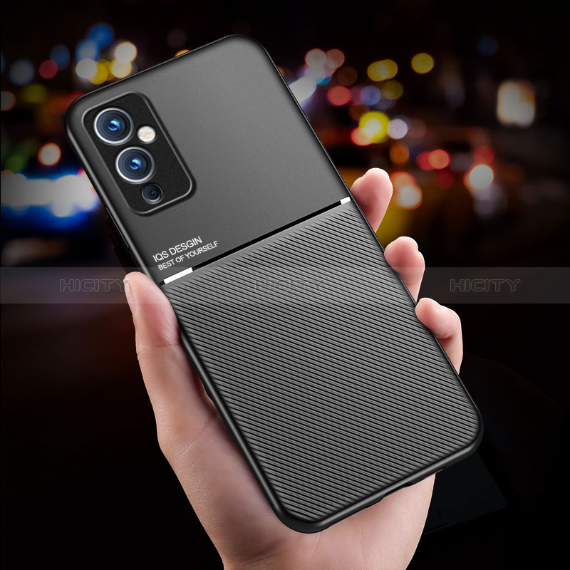 Custodia Silicone Ultra Sottile Morbida Cover con Magnetico per OnePlus 9 5G