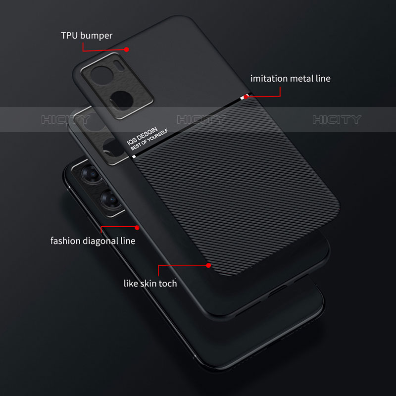 Custodia Silicone Ultra Sottile Morbida Cover con Magnetico per OnePlus Nord N20 SE