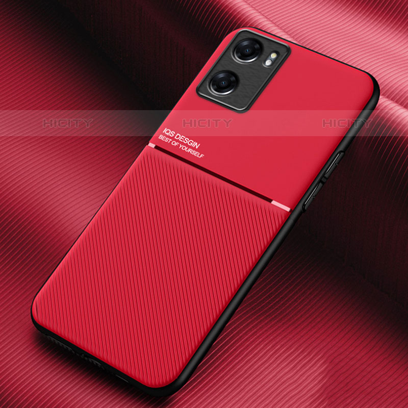 Custodia Silicone Ultra Sottile Morbida Cover con Magnetico per OnePlus Nord N20 SE Rosso