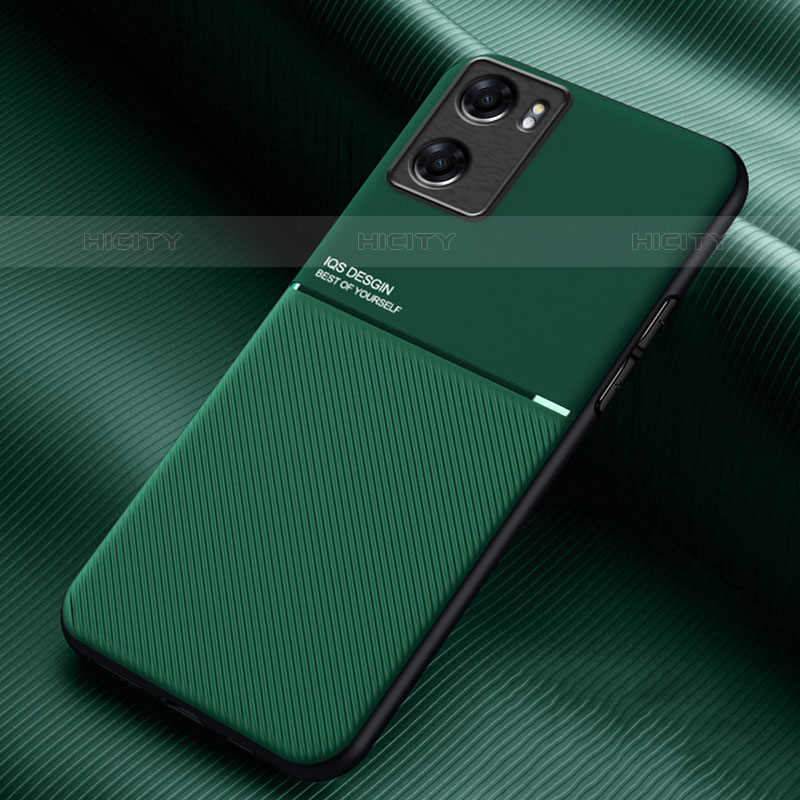 Custodia Silicone Ultra Sottile Morbida Cover con Magnetico per OnePlus Nord N20 SE Verde