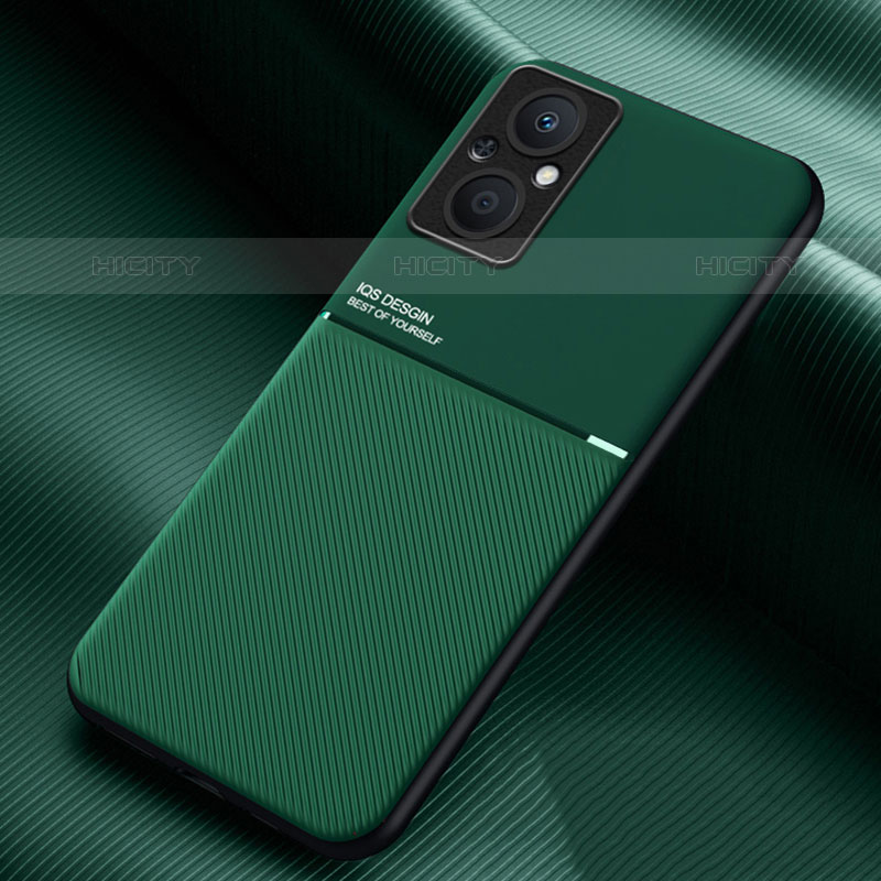 Custodia Silicone Ultra Sottile Morbida Cover con Magnetico per Oppo F21s Pro 5G Verde